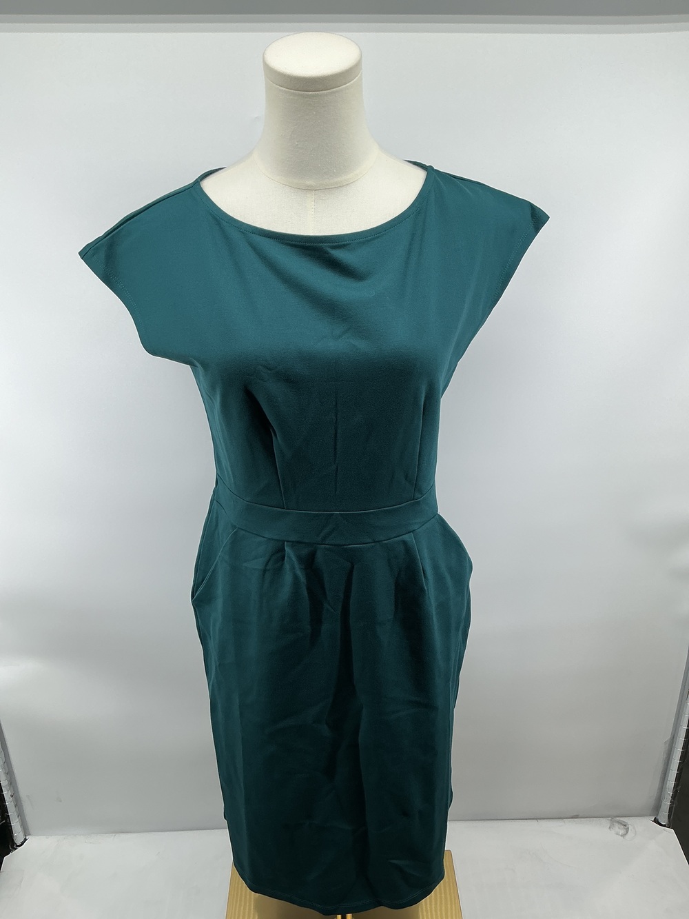 Ultra-Stretch Ponte Cap Sleeve Dress